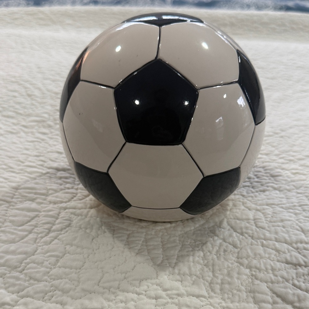BLACK &  WHITE SOCCER BALL ⚽️ PIGGY BANK